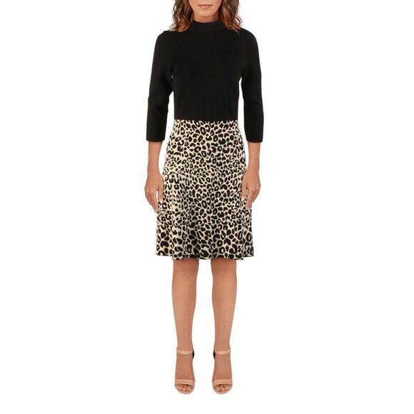 Nanette Nanette Lepore Womens Black Printed Office Wear to Work Dress NWT - Picture 1 of 2